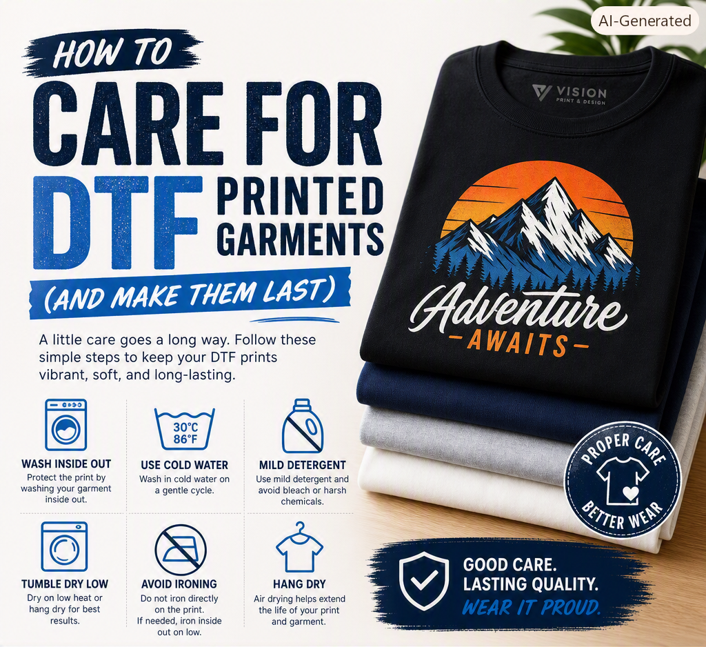 How to Care for DTF Printed Garments (and Make Them Last)