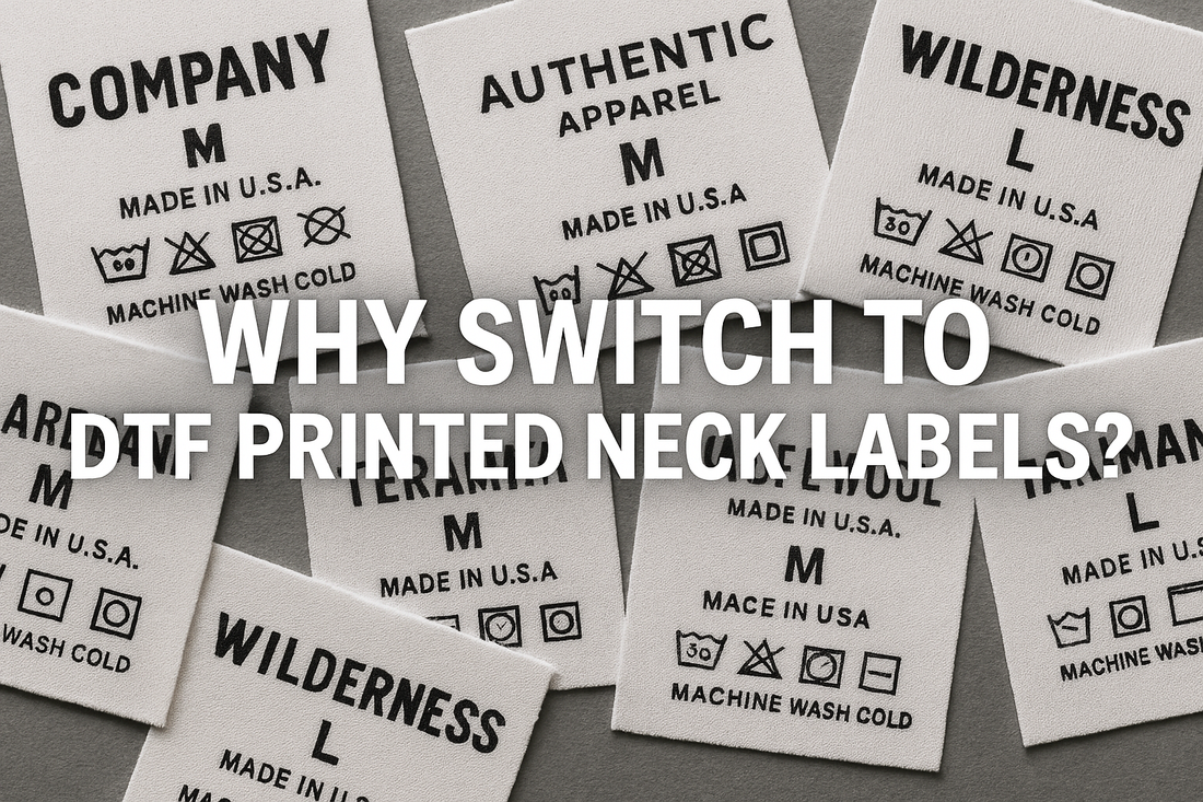 DTF printed neck labels